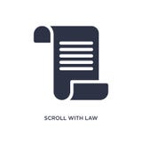 rotolo con l'icona di legge su fondo bianco Illustrazione semplice dell'elemento dal concetto della giustizia e di legge royalty illustrazione gratis rotolo con l'icona di legge su fondo bianco Illustrazione semplice dell'elemento dal concetto della giustizia e di legge royalty illustrazione gratis