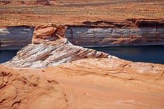 Rotsvormingen in Glen Canyon, Arozona, de V.S. stock fotografie Rotsvormingen in Glen Canyon, Arozona, de V.S. stock fotografie