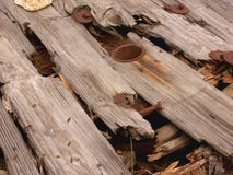 Rotten wooden spool stock images Rotten wooden spool stock images