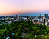Rotterdam holandie Skyscape fotografia stock Rotterdam holandie Skyscape fotografia stock