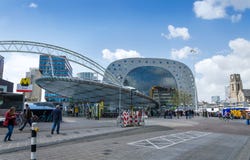 Rotterdam, Netherlands - May 9, 2015: People Visit Markthal (Market Hall) In Rotterdam Royalty Free Stock Images