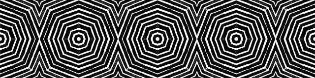 Rouleau sans couture noir et blanc fonc? de fronti?re Geome illustration libre de droits Rouleau sans couture noir et blanc fonc? de fronti?re Geome illustration libre de droits