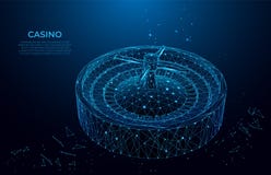 Roulette in the form of a starry sky or space. CASINO concept. Polygon vector design. Vector space wireframe concept vector illustration Roulette in the form of a starry sky or space. CASINO concept. Polygon vector design. Vector space wireframe concept vector illustration