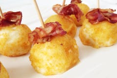 Round Food With Bacon Royalty Free Stock Photo Round Food With Bacon Royalty Free Stock Photo