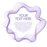 Round frame of flowing smoke. Vector abstract artistic beautiful background with copy space for text. Isolated over white stock illustration Round frame of flowing smoke. Vector abstract artistic beautiful background with copy space for text. Isolated over white stock illustration