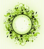 Round Frame Is Decorated Floral Elements Royalty Free Stock Photo