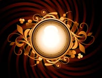 Round Frame With Design Elements Royalty Free Stock Photography