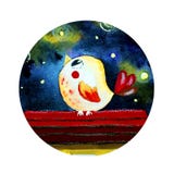 Round logo with a bird stock illustration Round logo with a bird stock illustration