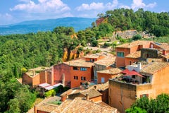 Rousillon, Provence, Francia fotografía de archivo Rousillon, Provence, Francia fotografía de archivo