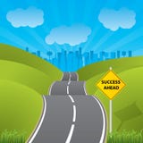 Route aux succes illustration stock Route aux succes illustration stock