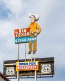 Route 66: Große Texaner-Steak-Ranch, Amarillo, lizenzfreie stockfotos Route 66: Große Texaner-Steak-Ranch, Amarillo, lizenzfreie stockfotos