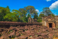 Rovina antica del tempio di Preah Khan immagini stock Rovina antica del tempio di Preah Khan immagini stock