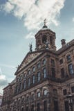 Royal Palace at the Dam Square, Amsterdam. It was built as City Hall during the Dutch Golden Age in the 17th century. royalty free stock image Royal Palace at the Dam Square, Amsterdam. It was built as City Hall during the Dutch Golden Age in the 17th century. royalty free stock image