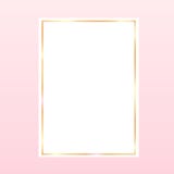 roze backgroundwith een gouden kader op Witboek vector illustratie roze backgroundwith een gouden kader op Witboek vector illustratie