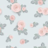 Roze rozen naadloos patroon Bloemen naadloos geklets voor uw ontwerp stock illustratie Roze rozen naadloos patroon Bloemen naadloos geklets voor uw ontwerp stock illustratie