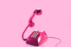 Roze telefoon stock fotografie Roze telefoon stock fotografie