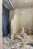 Rozmontowywający wewnętrznego rozdział dla purpose replanning mieszkanie zdjęcie stock Rozmontowywający wewnętrznego rozdział dla purpose replanning mieszkanie zdjęcie stock