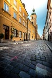Rua velha da cidade em Varsóvia, Polônia, Europa fotos de stock Rua velha da cidade em Varsóvia, Polônia, Europa fotos de stock