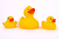 Rubber duck with ducklings royalty free stock photo Rubber duck with ducklings royalty free stock photo
