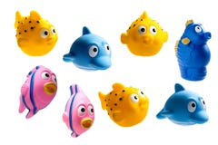 Rubber Fishes Stock Image