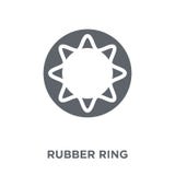 Rubberringspictogram van inzameling royalty-vrije illustratie Rubberringspictogram van inzameling royalty-vrije illustratie