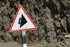 Ruch drogowy podpisuje wewnątrz Etiopia fotografia stock Ruch drogowy podpisuje wewnątrz Etiopia fotografia stock