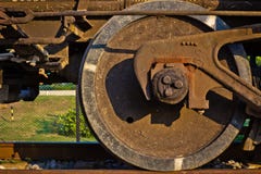 Rueda del tren imagen de archivo libre de regalías Rueda del tren imagen de archivo libre de regalías