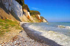 Ruegen chalk cliffs in autumn stock photography Ruegen chalk cliffs in autumn stock photography