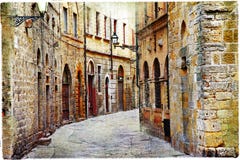 Rues de Volterra images libres de droits Rues de Volterra images libres de droits