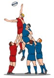 Rugby Lineout Stock Photography