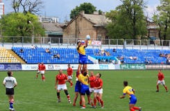 Rugby sevens Meisterschaft lizenzfreie stockbilder Rugby sevens Meisterschaft lizenzfreie stockbilder