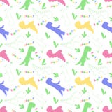 Rugido y chomp Modelo de Dino Teja incons?til creativa con los dinosaurios y letra en estilo escandinavo Materia textil de la imp libre illustration Rugido y chomp Modelo de Dino Teja incons?til creativa con los dinosaurios y letra en estilo escandinavo Materia textil de la imp libre illustration