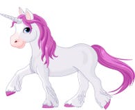 Ruhig gehendes Einhorn vektor abbildung Ruhig gehendes Einhorn vektor abbildung