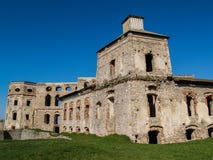 Ruine de château polonais Krzyztopor de Mannerist dans la ville Ujazd, Pologne images libres de droits Ruine de château polonais Krzyztopor de Mannerist dans la ville Ujazd, Pologne images libres de droits