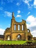 A Ruined Cistercian Monastry in Yorkshire, England royalty free stock photo A Ruined Cistercian Monastry in Yorkshire, England royalty free stock photo