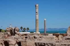 Ruines de Carthage antique, Tunisie Photo libre de droits Ruines de Carthage antique, Tunisie Photo libre de droits
