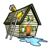 Ruiniertes Karikaturhaus Ruiniertes Karikaturhaus