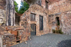 Ruins of Blast Furnace in Shropshire, England stock images Ruins of Blast Furnace in Shropshire, England stock images