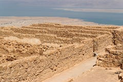 Ruins Of Ancient Masada Fortress Nea Stock Photos Ruins Of Ancient Masada Fortress Nea Stock Photos
