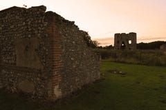 Ruins Of Baconsthorpe Castle At Sunset, Norfolk, England, United Kingdom Royalty Free Stock Images Ruins Of Baconsthorpe Castle At Sunset, Norfolk, England, United Kingdom Royalty Free Stock Images