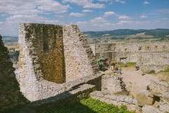 The ruins of Spis castle, Slovakia stock photography The ruins of Spis castle, Slovakia stock photography