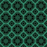 Runde Geometrie des antiken nahtlosen grünen Hintergrundquadrats vektor abbildung Runde Geometrie des antiken nahtlosen grünen Hintergrundquadrats vektor abbildung