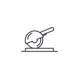 Rundschreiben sah lineares Ikonenkonzept Rundschreiben sah Linie Vektorzeichen, Symbol, Illustration stock abbildung Rundschreiben sah lineares Ikonenkonzept Rundschreiben sah Linie Vektorzeichen, Symbol, Illustration stock abbildung