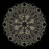 Runic Scandinavian Circle Background Royalty Free Stock Image Runic Scandinavian Circle Background Royalty Free Stock Image
