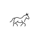 running horse line art outline logo vector icon template vector illustration running horse line art outline logo vector icon template vector illustration