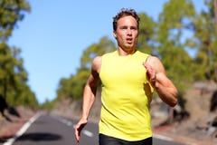 Running man sprinting for success on run royalty free stock image Running man sprinting for success on run royalty free stock image