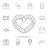 rupsband in de vorm van hartpictogram Reeks pictogrammen van het Liefdeelement Het grafische ontwerp van de premiekwaliteit Teken royalty-vrije illustratie rupsband in de vorm van hartpictogram Reeks pictogrammen van het Liefdeelement Het grafische ontwerp van de premiekwaliteit Teken royalty-vrije illustratie