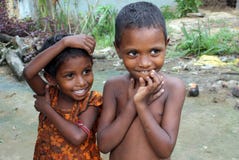 Rural Children In India Stock Image
