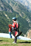 Rusland In Kabardino-Balkarië Chegem Een Glijscherm deltaplaning Royalty-vrije Stock Afbeeldingen Rusland In Kabardino-Balkarië Chegem Een Glijscherm deltaplaning Royalty-vrije Stock Afbeeldingen
