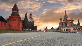 Rusland moskou Het rode gebied Rusland moskou Het rode gebied